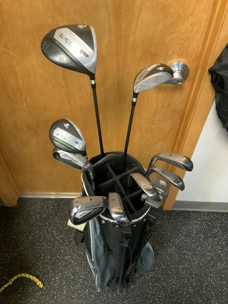 Used Dunlop Tour Black 11 Piece Regular Flex Steel Shaft Men's Package Sets