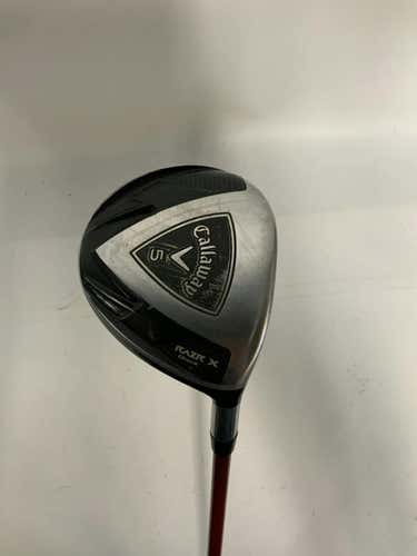 Used Callaway Razr X Black 5 Wood Regular Flex Graphite Shaft Fairway Woods