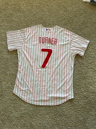 Trey Turner #7 Home Philadelphia Phillies Jersey | Size XL