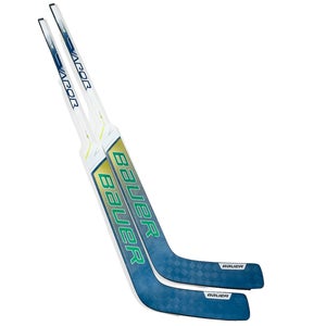 New 2 pack 26" Bauer Vapor Hyperlite Pro Stock Goalie Stick (custom blue/gold/green) - Regular