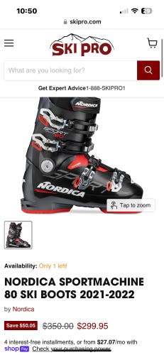 NORDICA SPORTMACHINE 80 SKI BOOTS 2021-2022