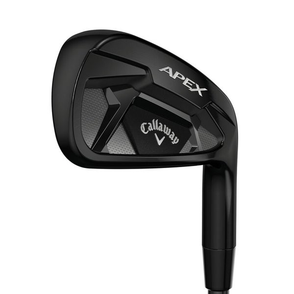 CALLAWAY APEX 21 BLACK 7 IRON STEEL STIFF STANDARD TRUE TEMPER ELEVATE 95 MPH BLACK STEEL