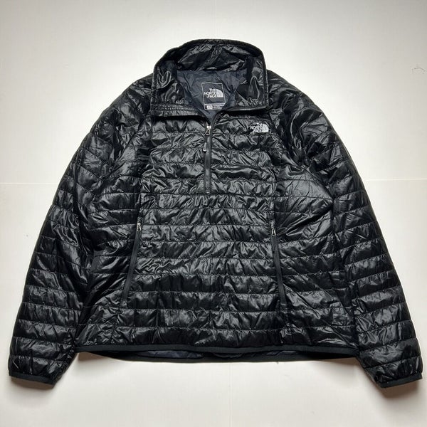 The North Face Thermoball Pullover Jacket 1/4 Zip Black FlashDry Women's XL