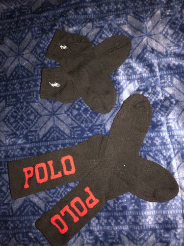 Black Used Large Beverly Hills/Polo Socks