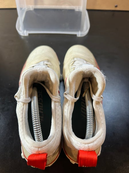 New Balance Freeze Lacrosse Cleats Size 8 Mid Red White