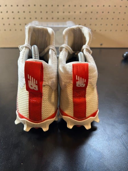New Balance Freeze Lacrosse Cleats Size 8 Mid Red White