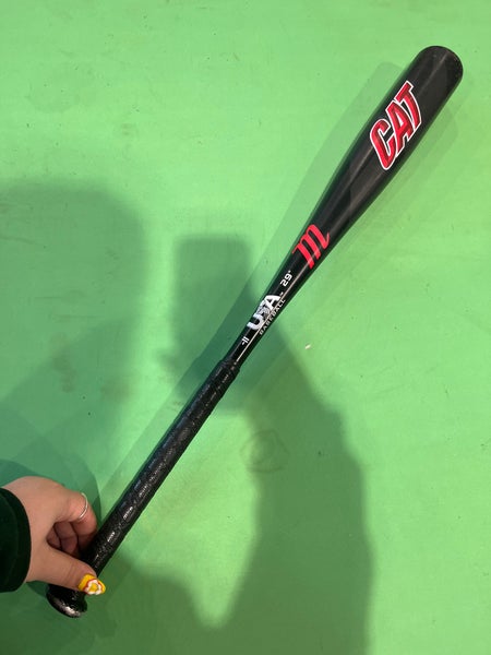 Used Kid Pitch (9YO-13YO) Marucci CAT Bat USABat Certified (-11) Alloy 18 oz 29"