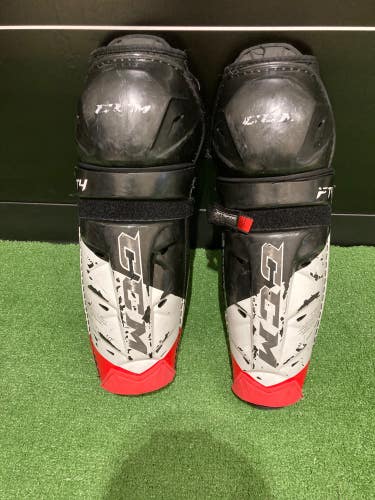 Used Senior CCM JetSpeed FT4 Shin Pads 14"