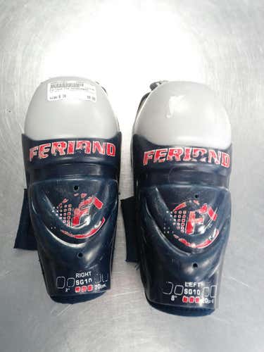 Used Ferland Yth Shinguards 8" Ice Hockey Shin Guards