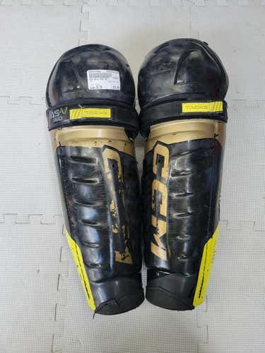 Used Ccm As-v Pro 16" Hockey Shin Guards