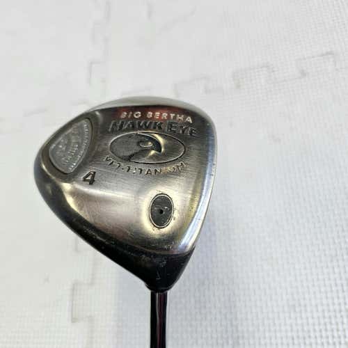 Used Callaway Big Bertha Hawkeye 4 Wood Regular Flex Graphite Shaft Fairway Woods