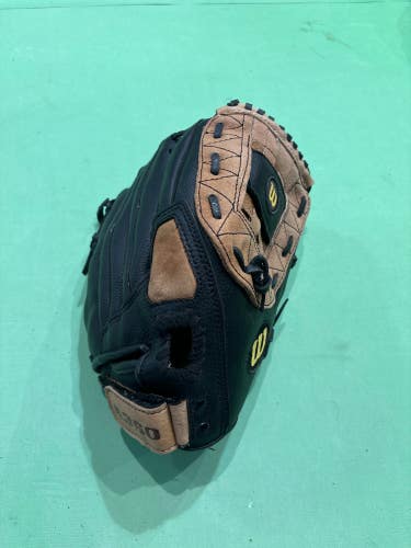 Brown Used Wilson A360 Right Hand Throw Softball Glove 13"