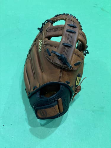 Brown Used Wilson A500 Right Hand Throw Catcher's Softball Glove 31"