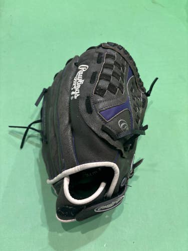 Gray Used Kid Pitch (9YO-13YO) Rawlings Storm Right Hand Throw Softball Glove 12.5"