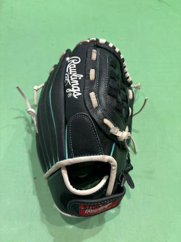 Black Used Kid Pitch (9YO-13YO) Rawlings WFP115 Right Hand Throw Softball Glove 11.5"