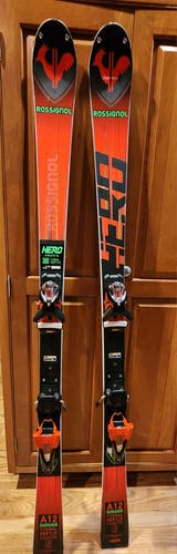 Barely Used 2024 Rossignol 157 cm Racing Hero Athlete SL Skis With Look Bindings Max Din 12