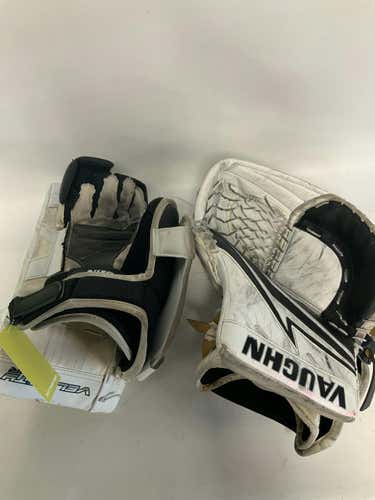 Used Vaughn Velocity Xp V9 Set Regular Goalie Catchers