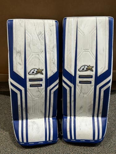 Blue Used 27" Junior Brian's Optik X3 Goalie Leg Pads