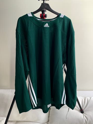 Green New Size 54 Adidas Hockey Practice Jersey