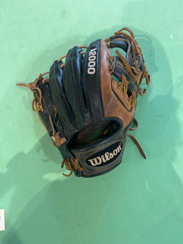 Brown Used Wilson A2000 1788 Right Hand Throw Infield Baseball Glove 11.25"