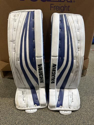 Blue Used 31" Intermediate Vaughn Ventus SLR Goalie Leg Pads