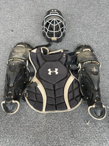 Used Youth Under Armour Victory Series Catcher's Set