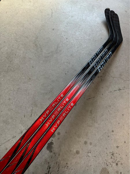 3 PACK NCAA New Senior Bauer Left Hand 82 Flex P92 Pro Stock Vapor Hyperlite 2 Hockey Stick