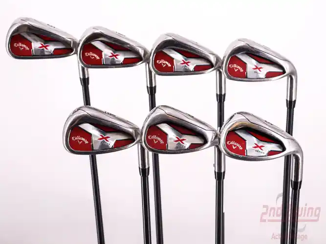 Used Men's Callaway Apex Right Handed Iron Set Regular Flex 8 Pieces Graphite/Steel Shaft