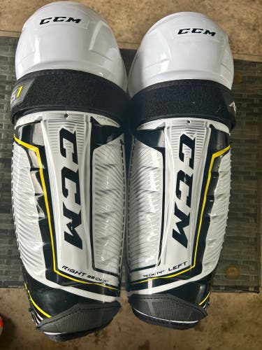Used Senior CCM 14"  Super Tacks AS1 Shin Pads