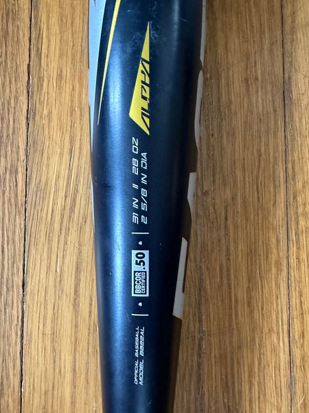 Used  Easton BBCOR Certified (-3) 28 oz 31" Alpha ALX Bat