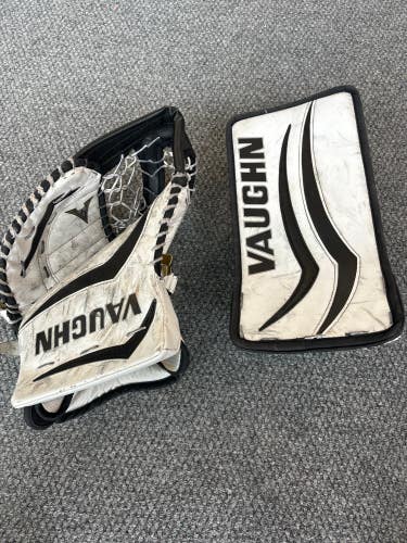 Used Senior Vaughn Velocity V6 1100i Pro Goalie Glove & Blocker Full Right