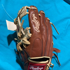 Brown Used Kid Pitch (9YO-13YO) Rawlings Gold Glove Elite Left Hand Throw Infield Baseball Glove 11.