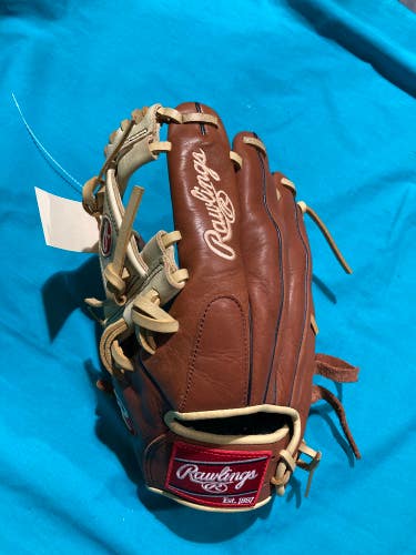 Brown Used Kid Pitch (9YO-13YO) Rawlings Gold Glove Elite Left Hand Throw Infield Baseball Glove 11.