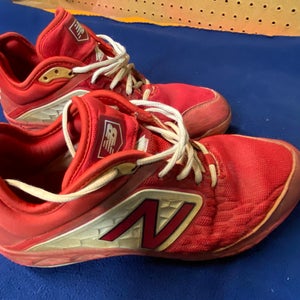 Red Used Size 11.5 (Women's 12.5) Men's New Balance High Top Metal
