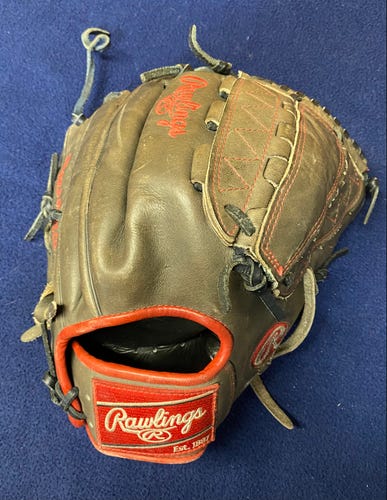 Used Pitcher's Right Hand Throw Rawlings Heart of the Hide Baseball Glove 12.5"