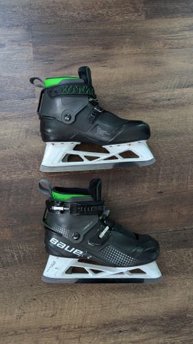 Used Senior Bauer Konekt Hockey Goalie Skates Regular Width 8