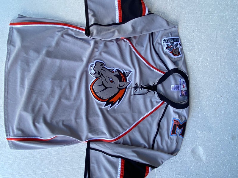 Kansas City Mavericks (ECHL) New Goalie Cut Athletic Knit Jersey