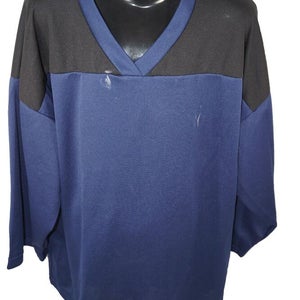Youth Large Xlarge - Xtreme Basics Dark Blue Black Hockey Jersey - Yth L/XL #2