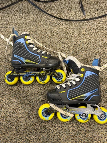 Used Youth Tour Code 9.one Inline Skates Regular Width Size 11