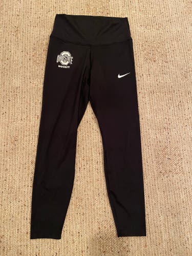 Black Nike Ohio State Hockey Dri-Fit Leggings Women's M