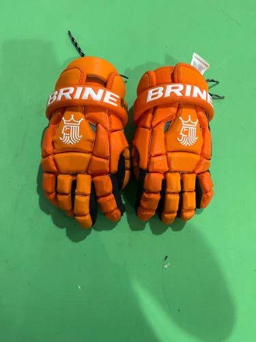 Orange Used Brine King Superlight II Lacrosse Gloves 12"