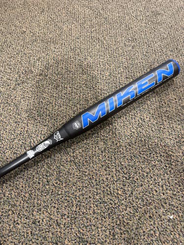 Silver Used Miken Maniac Bat Composite 28 oz 34"