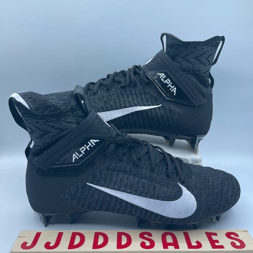 Nike Alpha Menace Elite 2 Black Football Cleats AO3374-001 Men’s Size 10 NEW