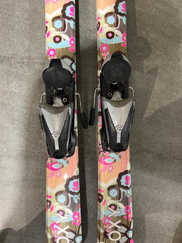 Used Kid's Rossignol 130 cm All Mountain Skis With Bindings