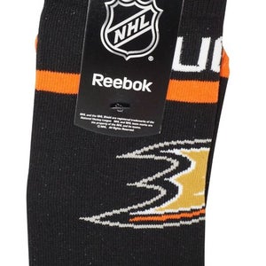 Vintage Adult Sock Size 12-15 - Nhl Anaheim Ducks Hockey - Reebok Jacquard Stocking 2015