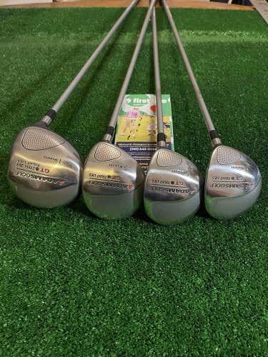 Adams Ladies GT Tight Lies Steel 303 Woods Set Driver 3-5-7 Graphite Shafts