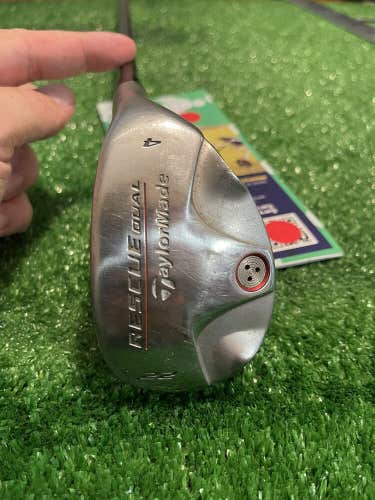 TaylorMade 22* Rescue Dual 4 Hybrid Stiff Graphite Shaft