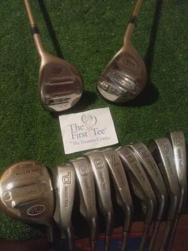 Square Two Sabre Full Ladies Set 3-PW KW Monogram II 3-5-7 Woods