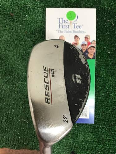 TaylorMade Rescue Mid Left Handed 4 Hybrid 22* Regular Graphite Shaft