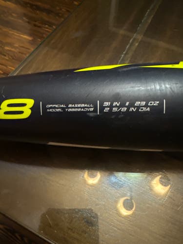 Used 2022 Easton ADV 360 USABat Certified Bat (-8) Composite 23 oz 31"